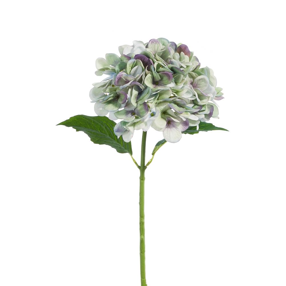 RAZ Imports 19" Real Touch Green and Purple Hydrangea Stem