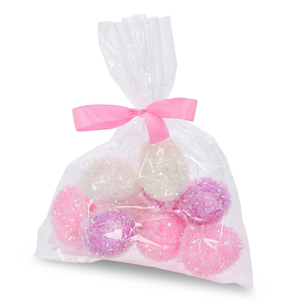 RAZ Imports 2.5" Bag of Iridescent Purple Pink and White Eggs