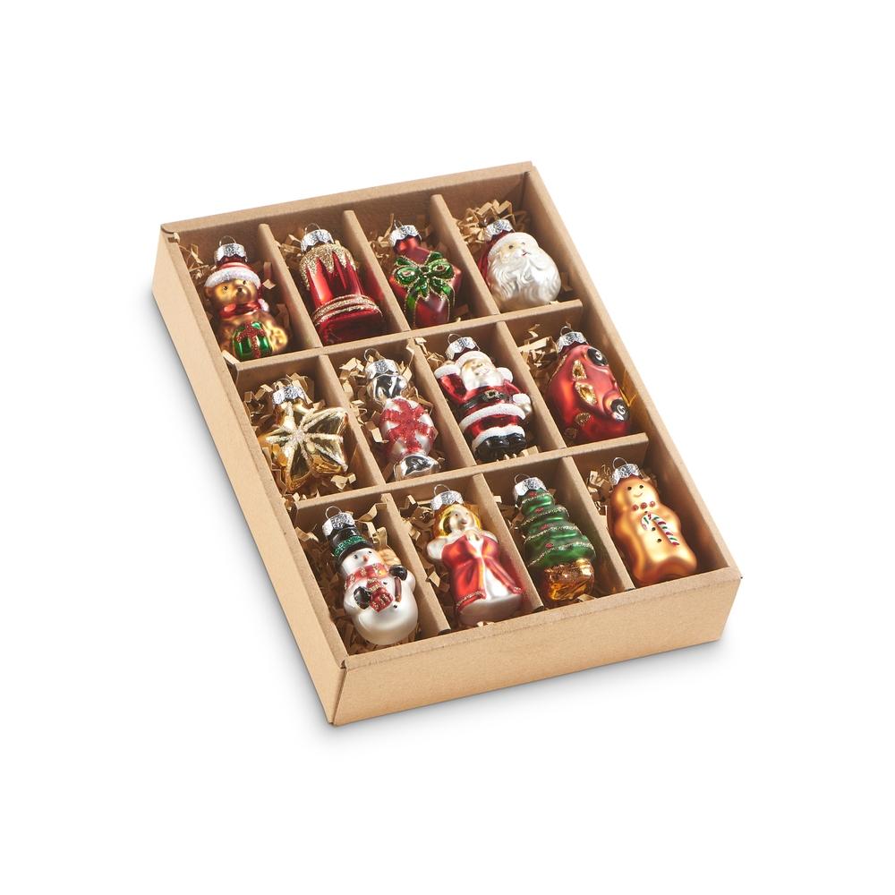 RAZ Imports 2" Box of Traditional Christmas Ornaments