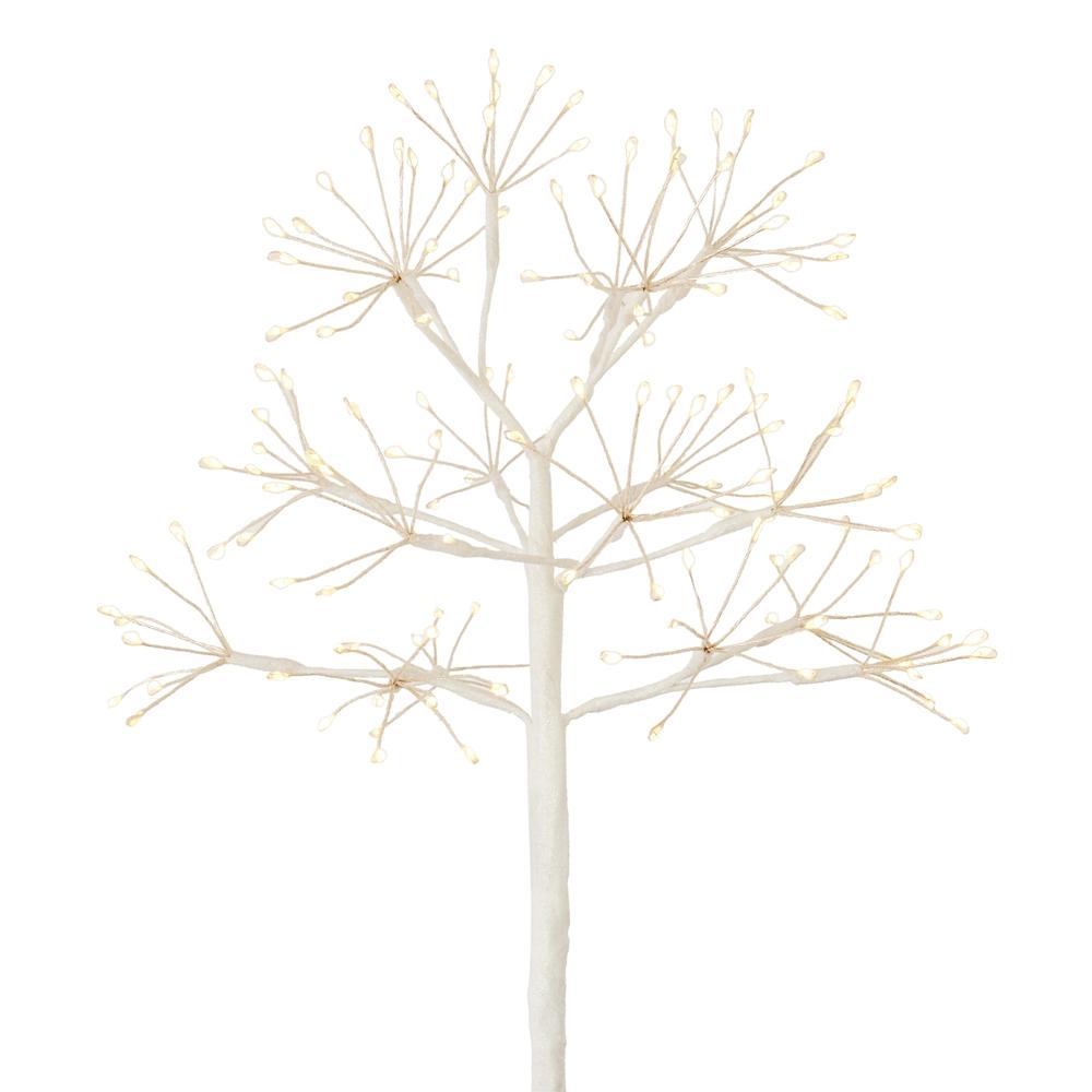 RAZ Imports 20" White Starburst Pick with Warm White Lights