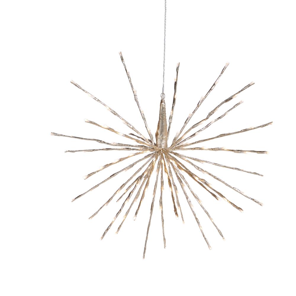 RAZ Imports 23" Champagne Starburst with 150 Warm White Lights and Remote