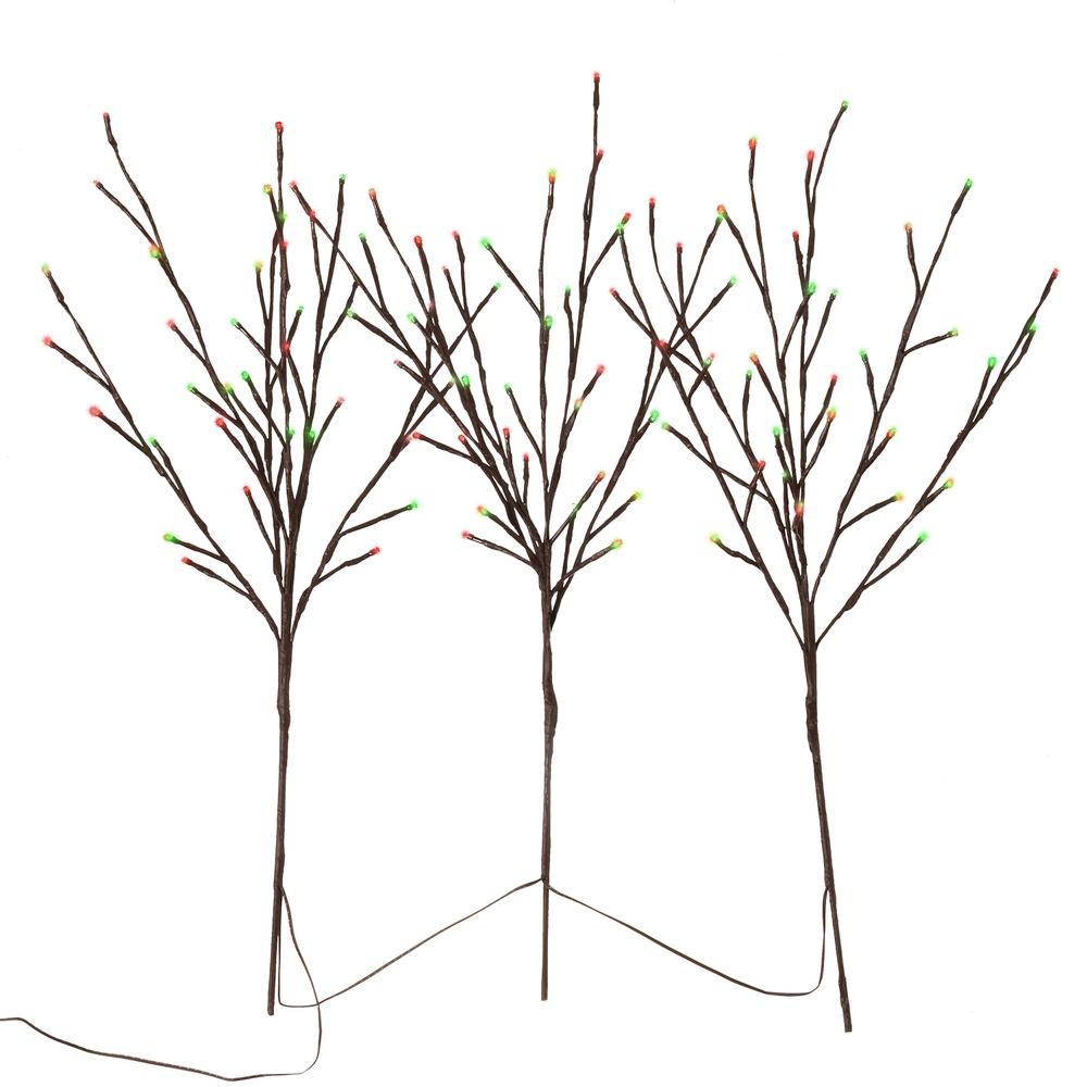 RAZ Imports 28" Brown Lighted Connected Branch w/108 Red and Green Lights