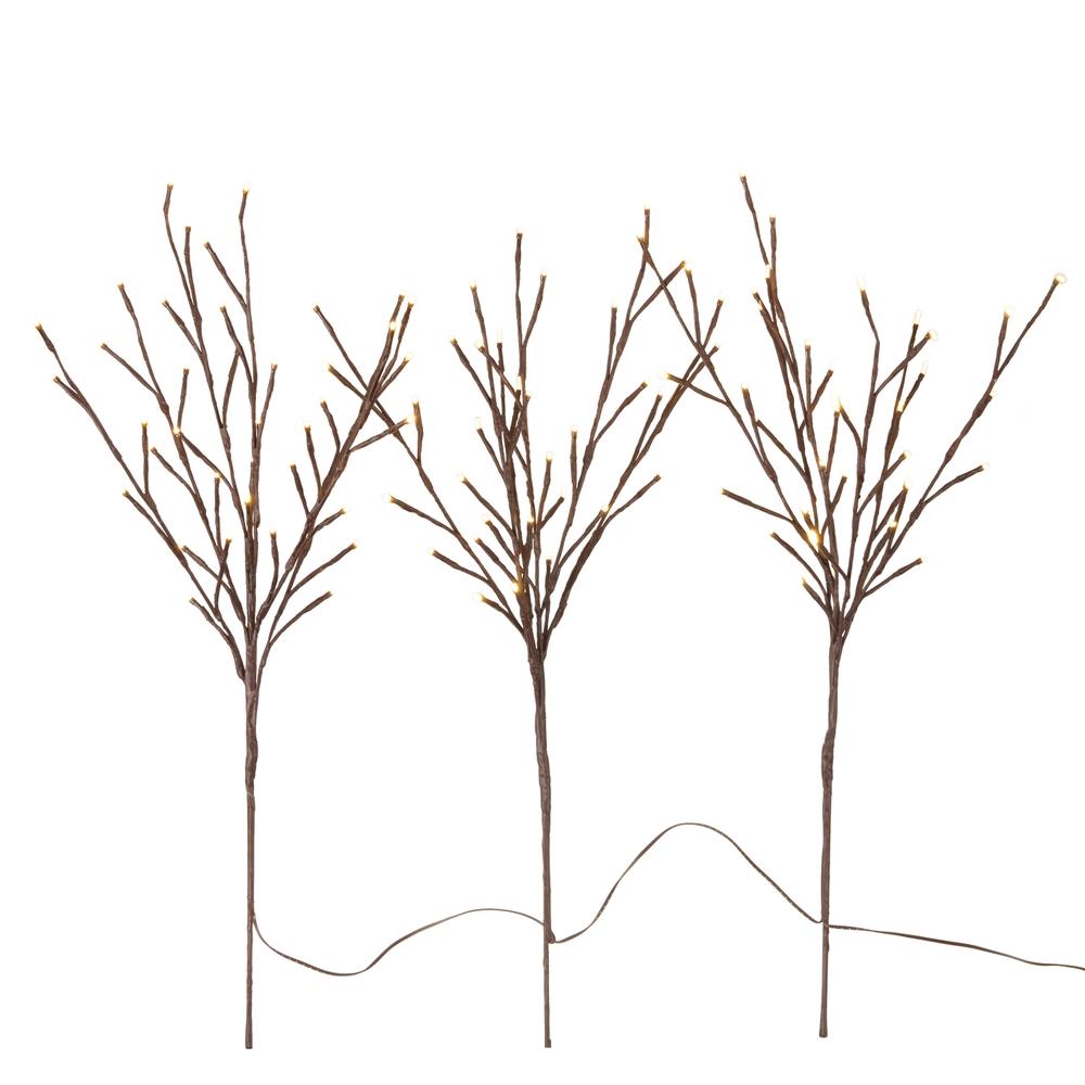 RAZ Imports 28" Brown Lighted Connected Branch w/108 Warm White Lights