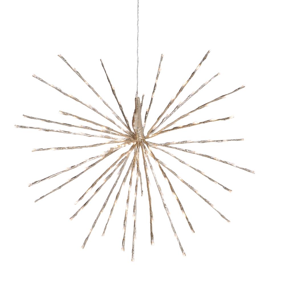 RAZ Imports 28" Champagne Starburst with 180 Warm White Lights and Remote