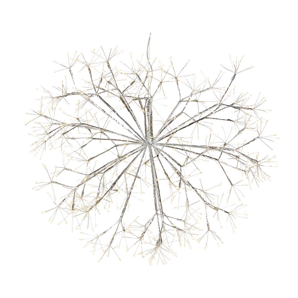 RAZ Imports 28" Silver Fairy Light Tape Pod Starburst