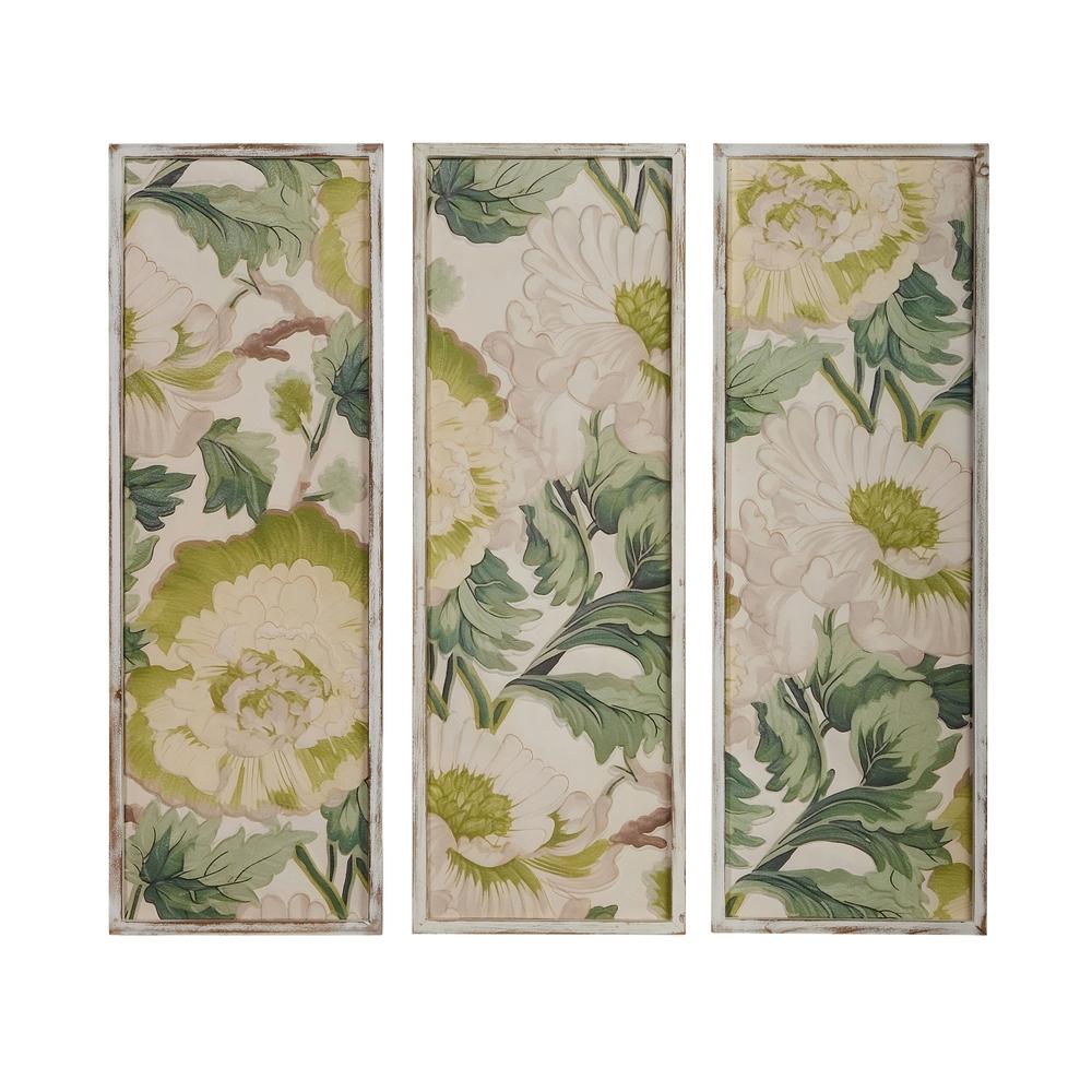 RAZ Imports 36.25" Tranquil Green Garden Carved Wall Art