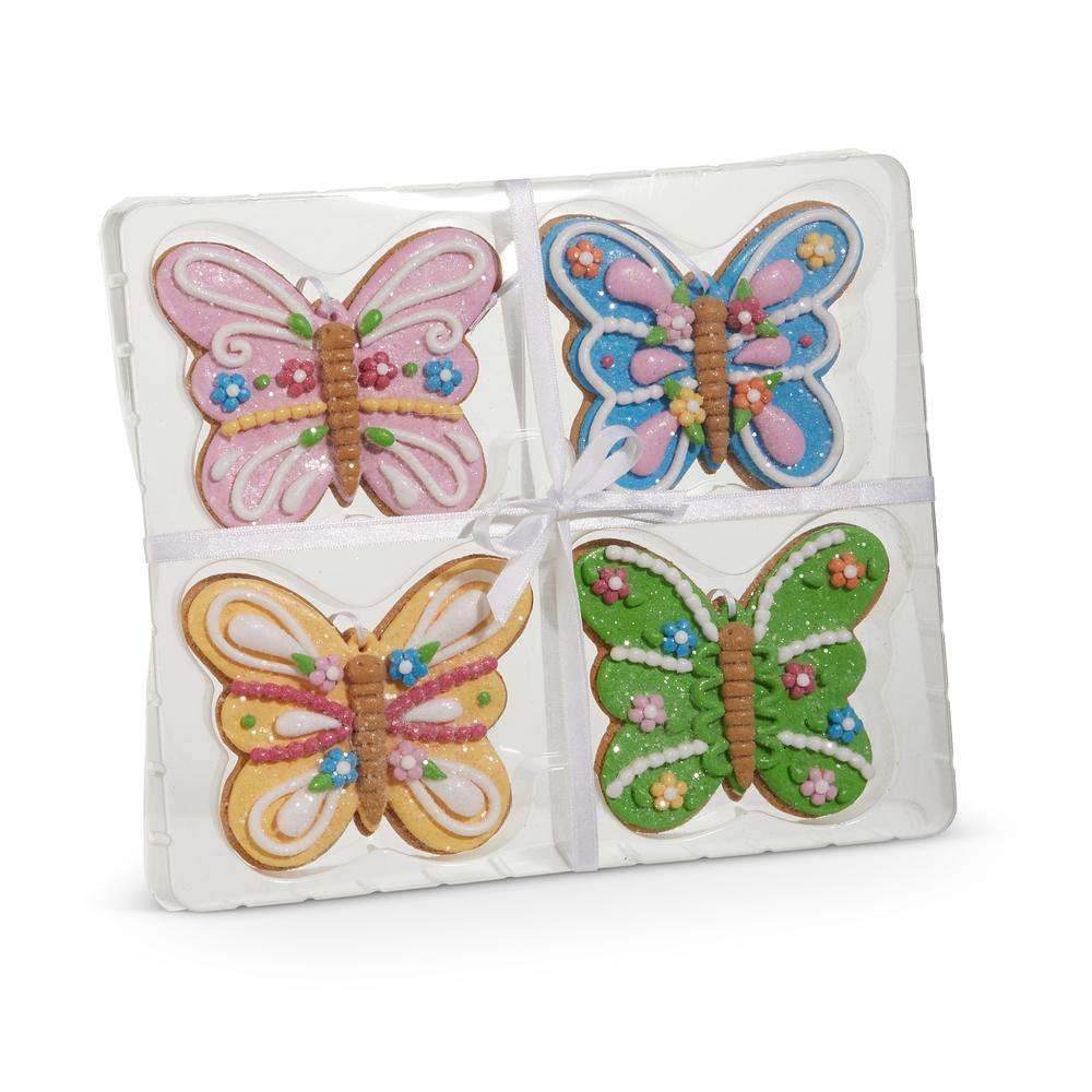 RAZ Imports 4" Box of Gingerbread Butterfly Ornaments