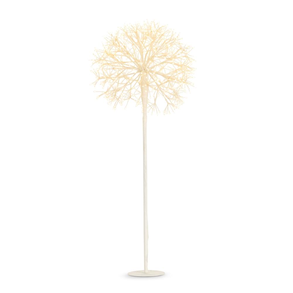 RAZ Imports 43" White Starburst Tree with Warm White Lights