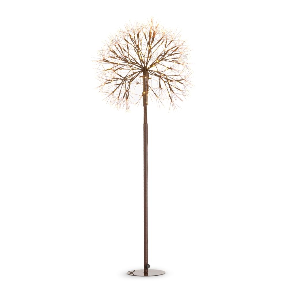 RAZ Imports 44" Brown Starburst Spray with Warm White Lights