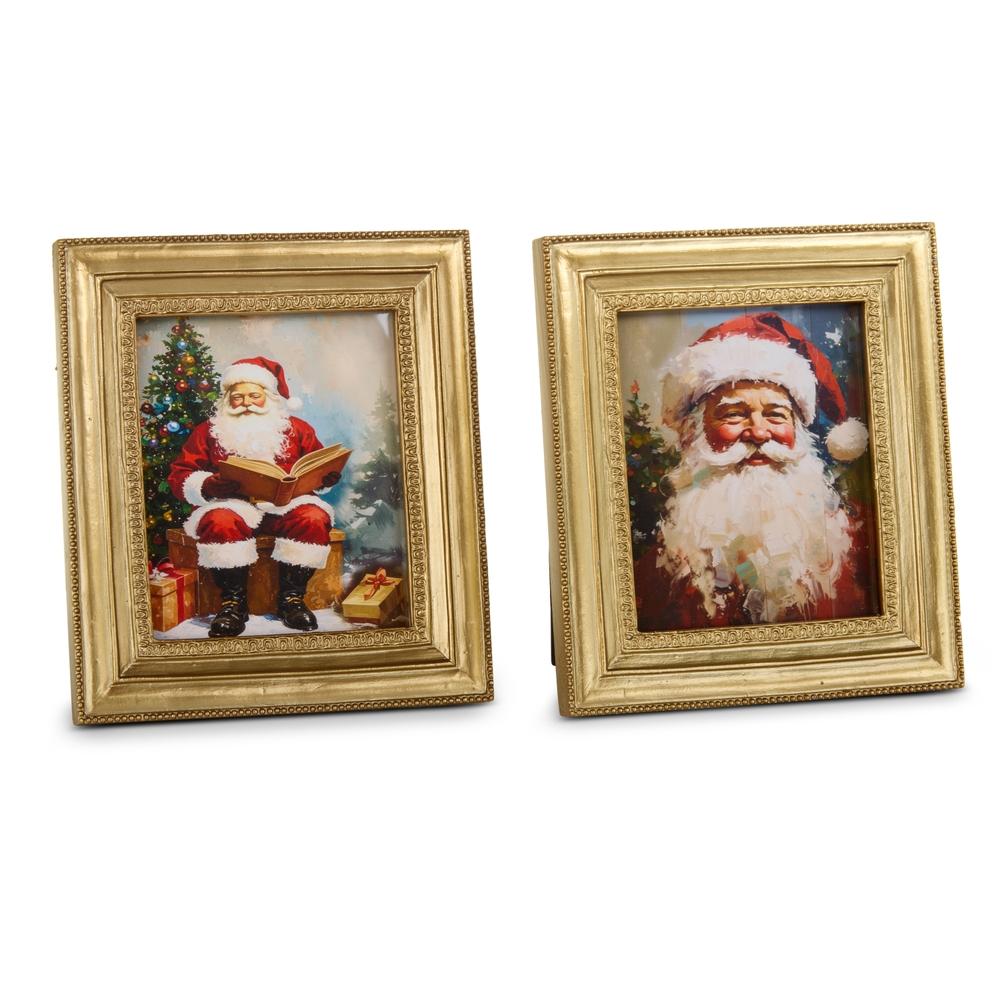 RAZ Imports 5.75" Kris Kringle's Portrait Mini Framed Wall Art
