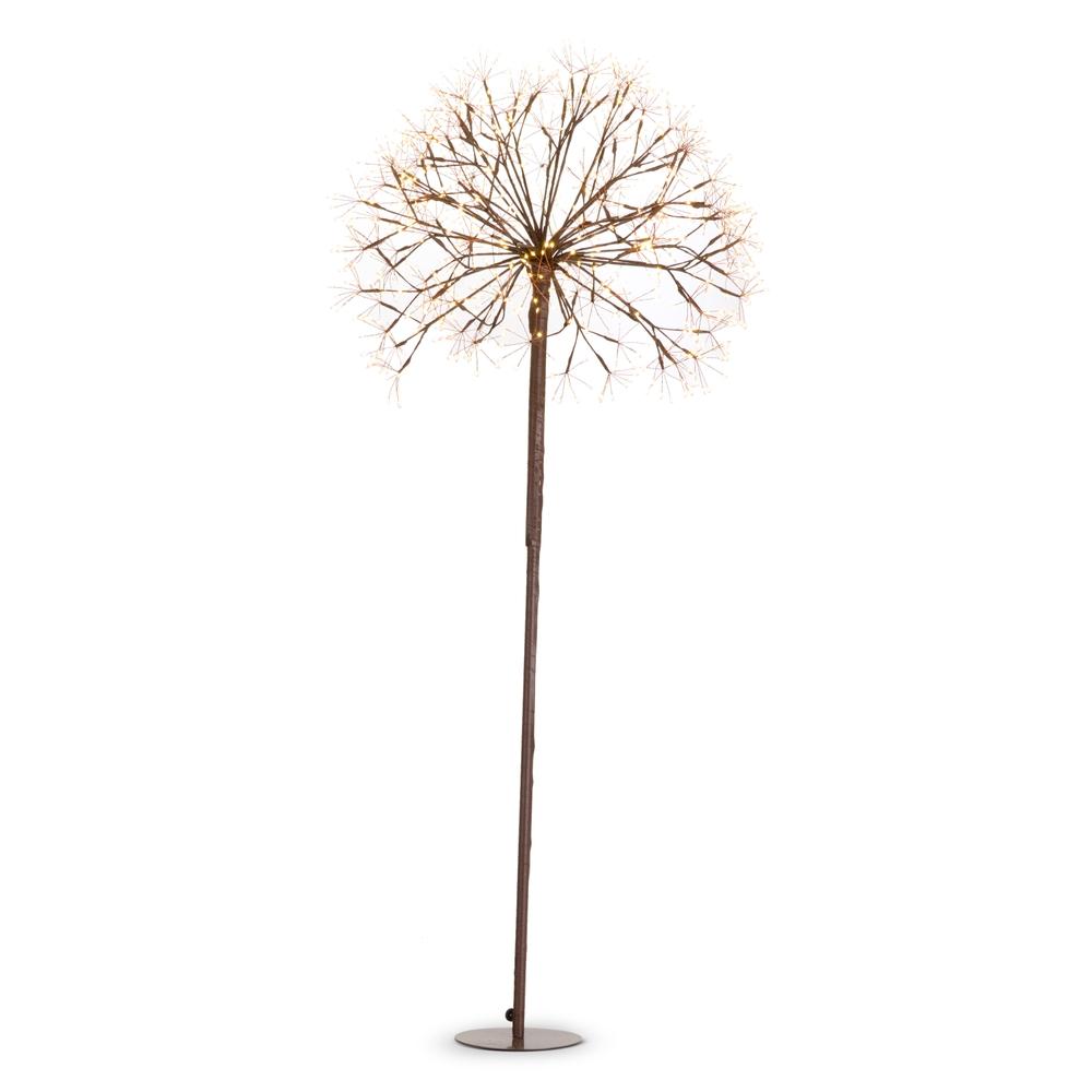 RAZ Imports 56" Brown Starburst Spray with Warm White Lights
