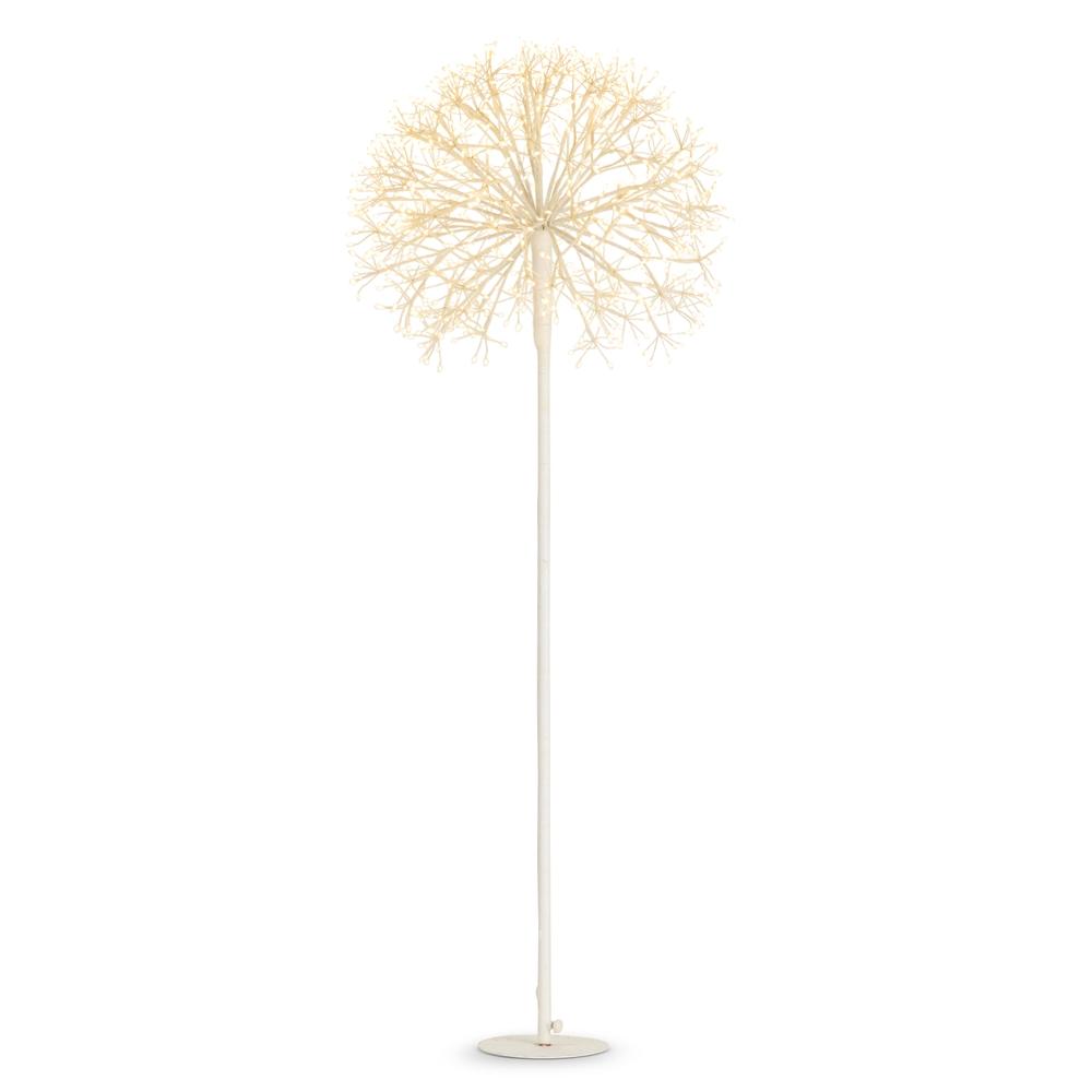 RAZ Imports 56" White Starburst Tree with Warm White Lights