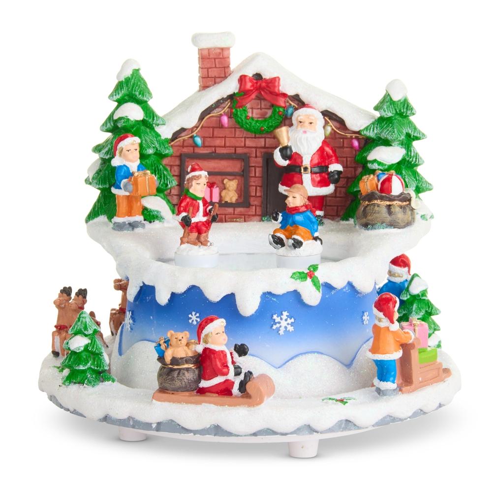 RAZ Imports 6.5" Animated Musical Skating Wonderland