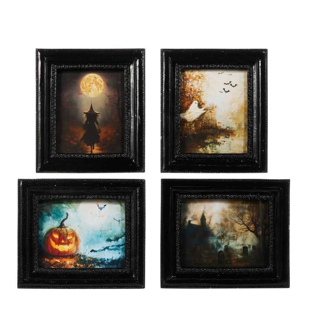 RAZ Imports 6" Spooky Nights Mini Gallery Framed Print