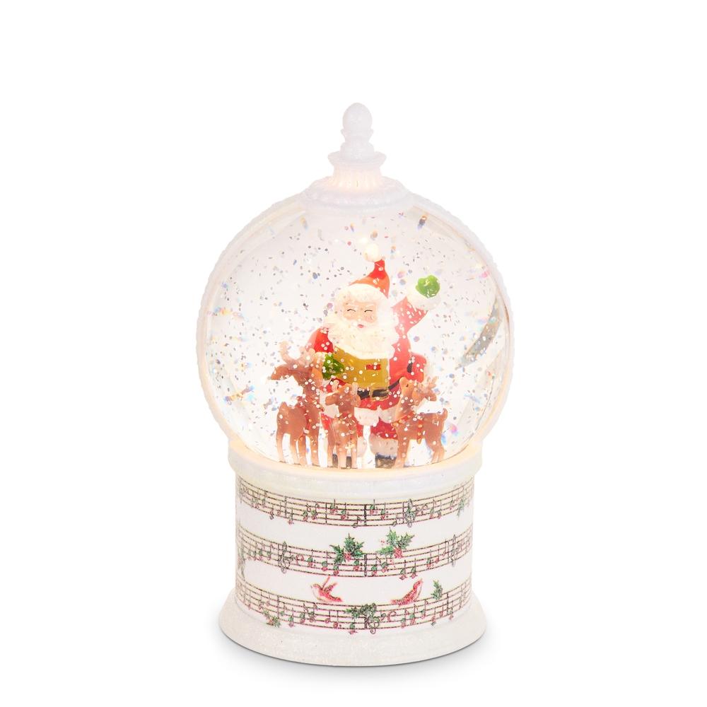 RAZ Imports 8.5" Musical Santa's Choir Lighted Water Globe