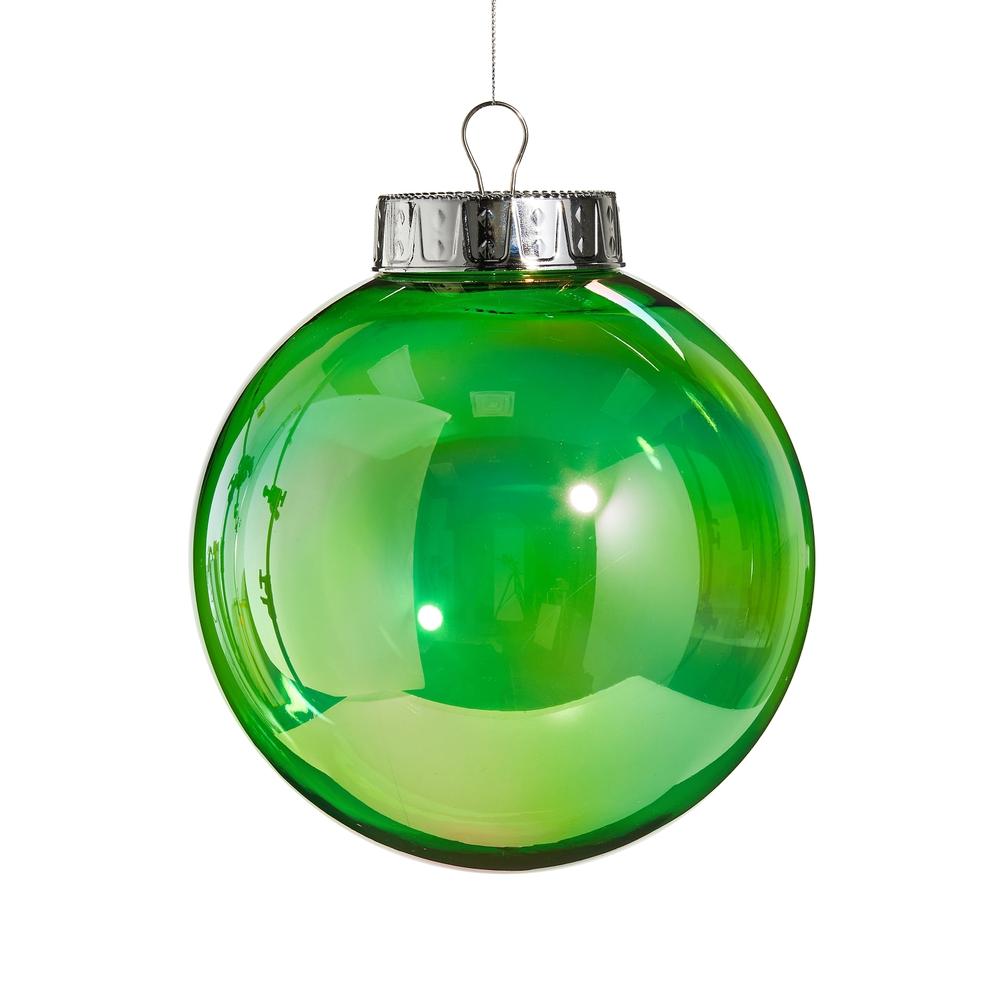 RAZ Imports 8" Bright Green Seamless Iridescent Ball
