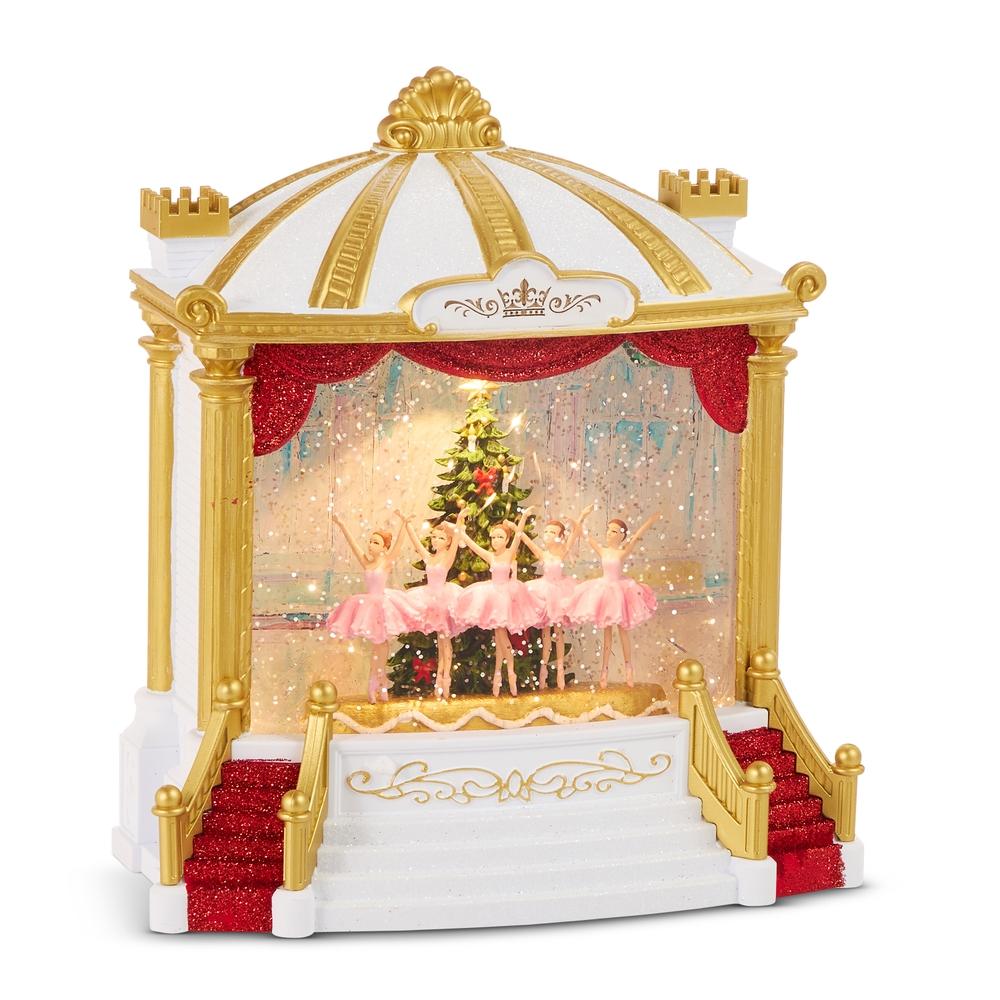 RAZ Imports 9.25" Christmas Ballet Lighted Water Stage