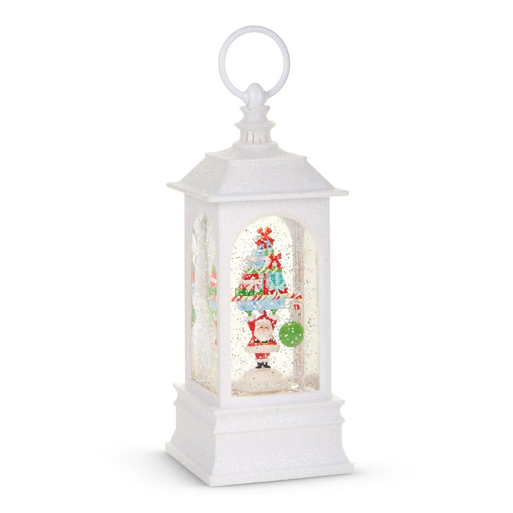 RAZ Imports 9.5" Santa's Adventures Lighted Water Lantern