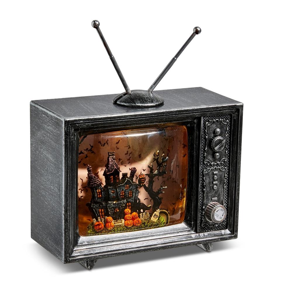 RAZ Imports 9" Haunted Manor Musical Lighted Water TV