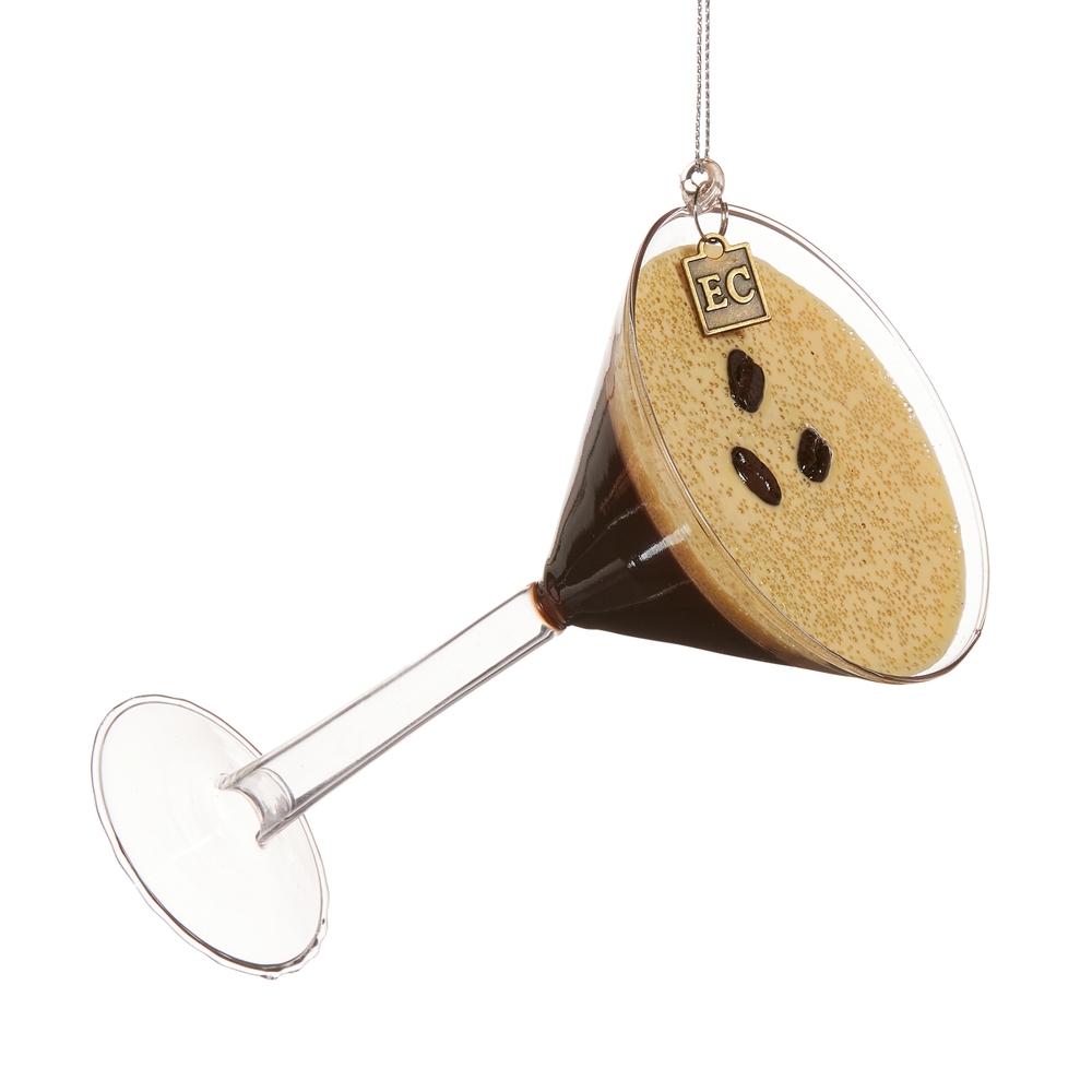 RAZ Imports EC 5.5" Chocolate Espresso Martini Ornament