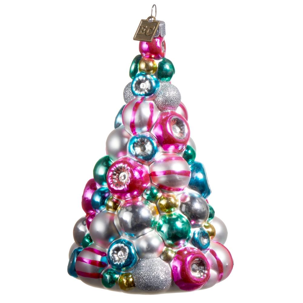 RAZ Imports EC 5.5" Multicolored Reflector Tree Ornament