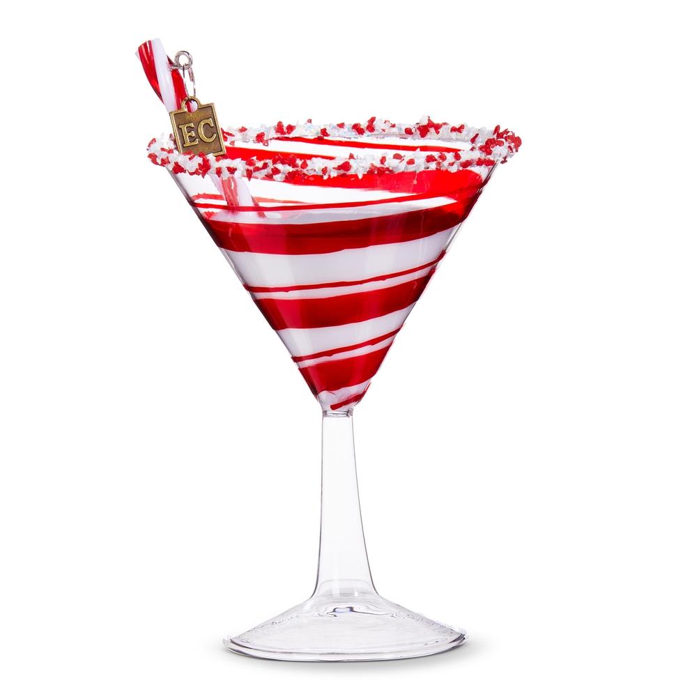 RAZ Imports EC 6" Peppermint Christmas Cocktail Ornament