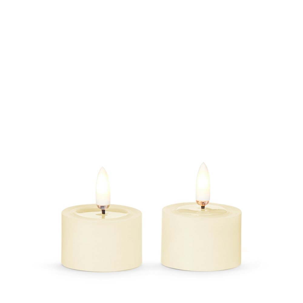 RAZ Imports 1.75" Ivory Tealights with Melted Top