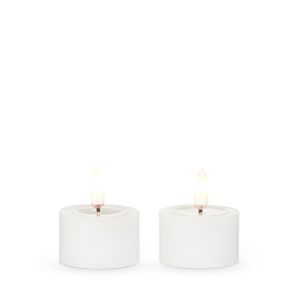 RAZ Imports 1.75" White Tealights with Melted Top