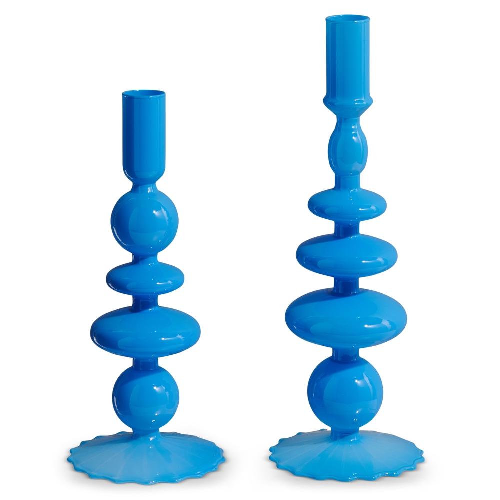 RAZ Imports 10.25" Blue Candlesticks