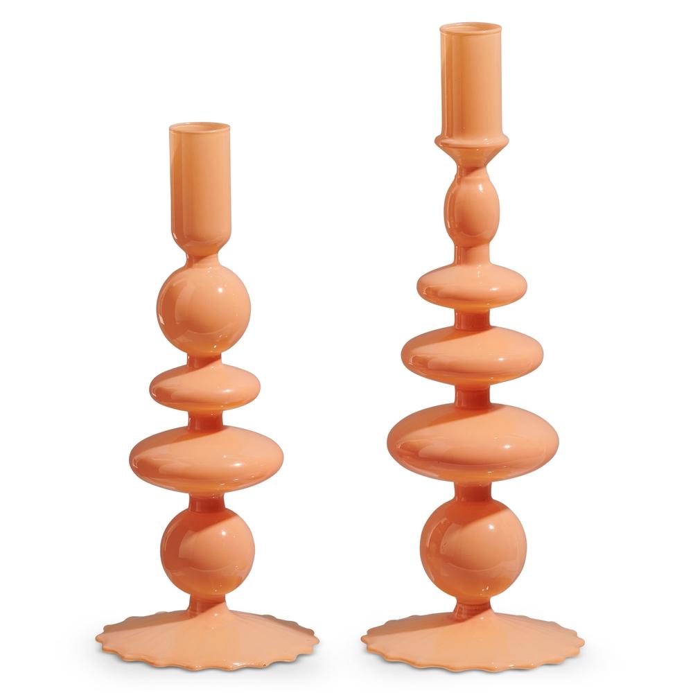 RAZ Imports 10.25" Coral Candlesticks