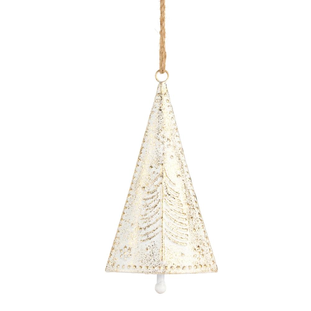 RAZ Imports 10.25" Gold Brush Ivory Tree Bell