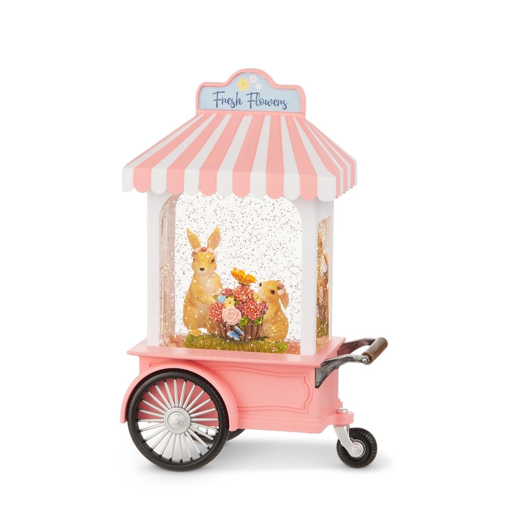 RAZ Imports 10.5" Blossom Market Lighted Water Cart