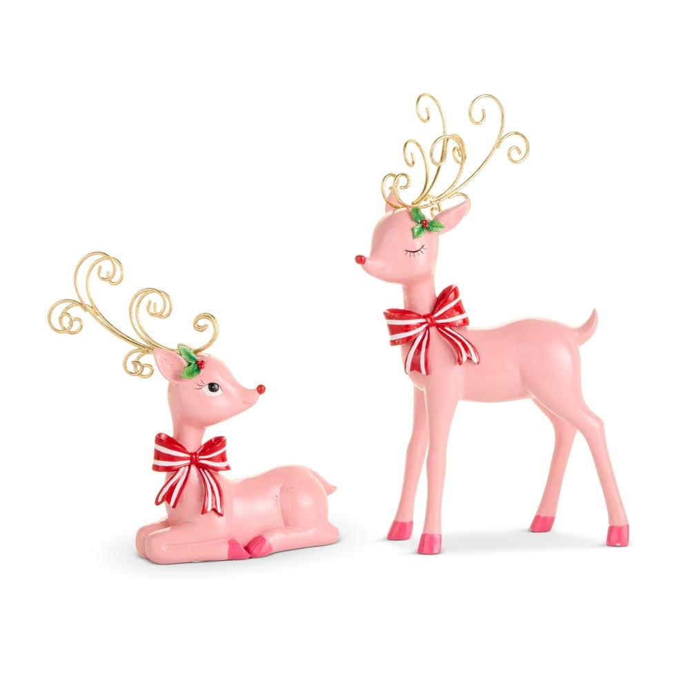 RAZ Imports 10.5" Pink Jingle Deer