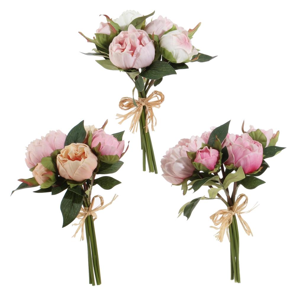 RAZ Imports 10.5" Real Touch Peony Bundle