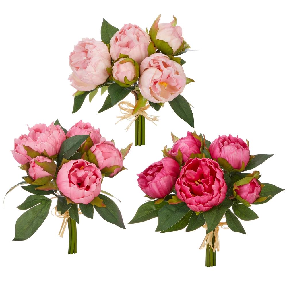 RAZ Imports 10.5" Real Touch Peony Bundle