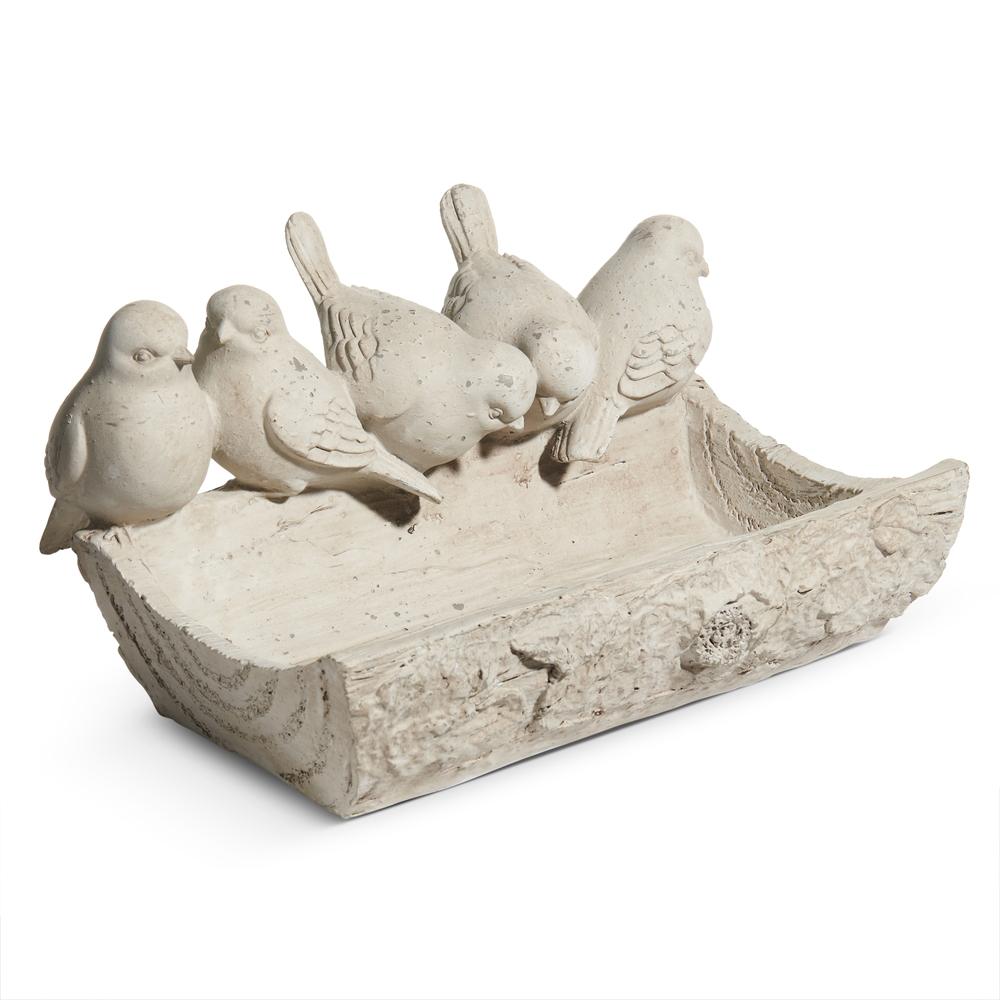 RAZ Imports 10.75" Concrete Look Bird Bath