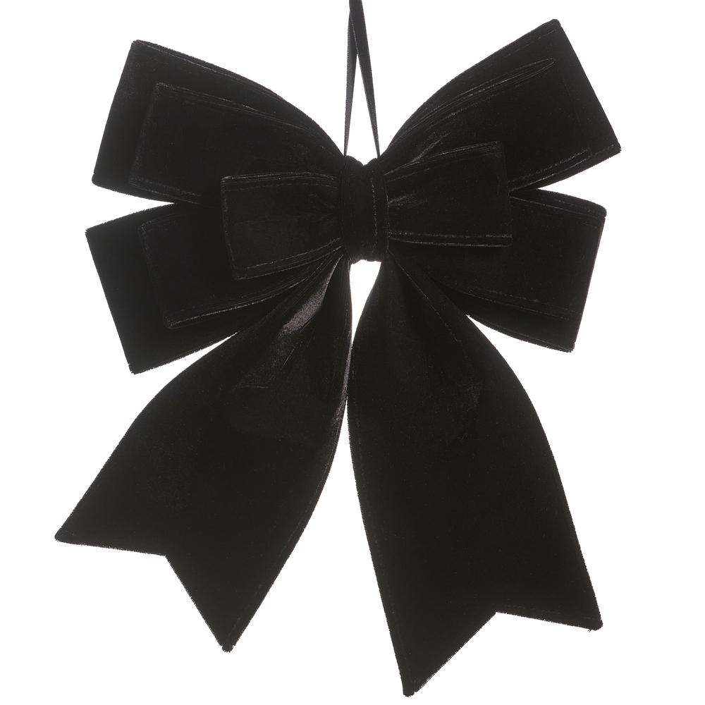 RAZ Imports 10" Black Velvet Bow Ornament