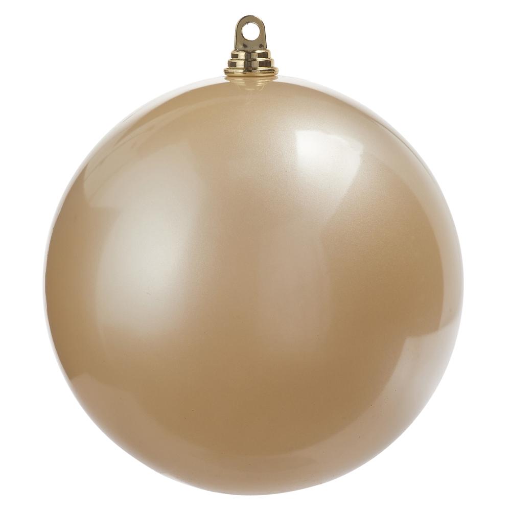 RAZ Imports 10" Champagne Pearl Ball Ornament