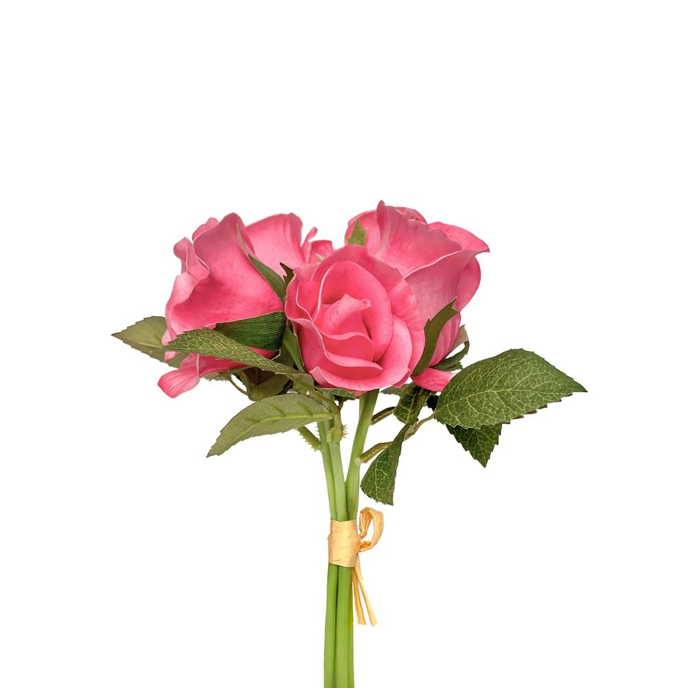 RAZ Imports 10" Dark Pink Rose Bundle