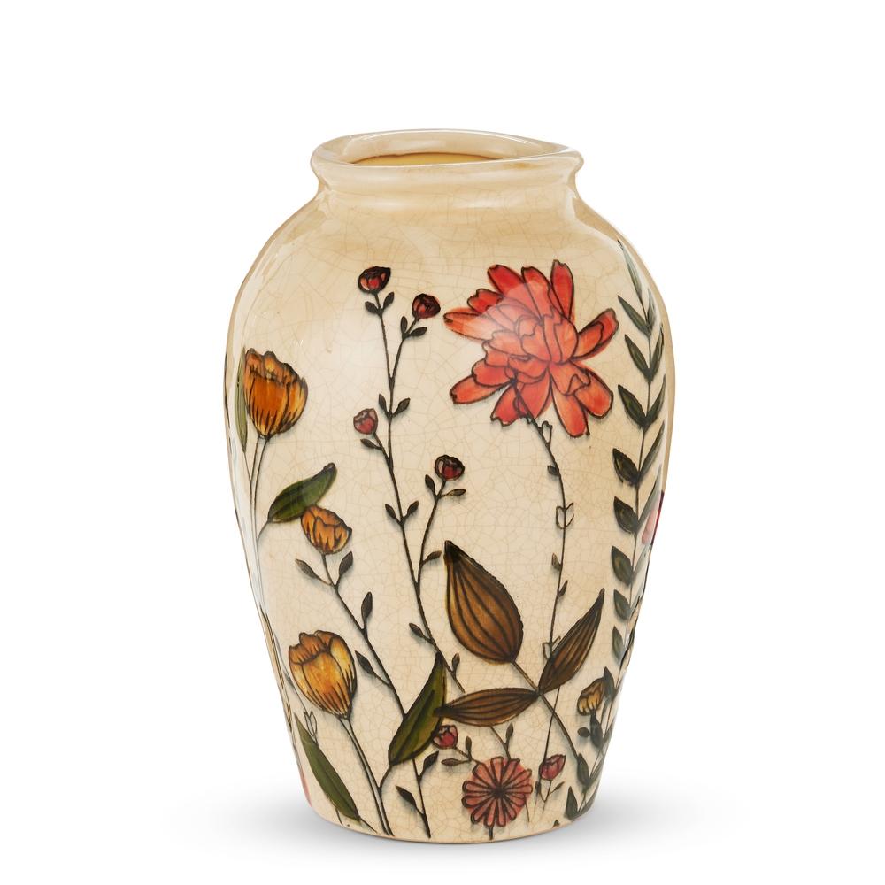 RAZ Imports 10" Floral Vase