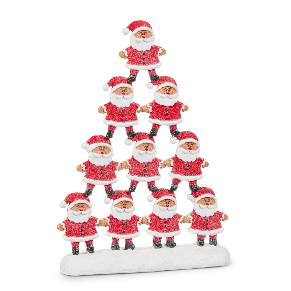 RAZ Imports 10" Gingerbread Santa Tower
