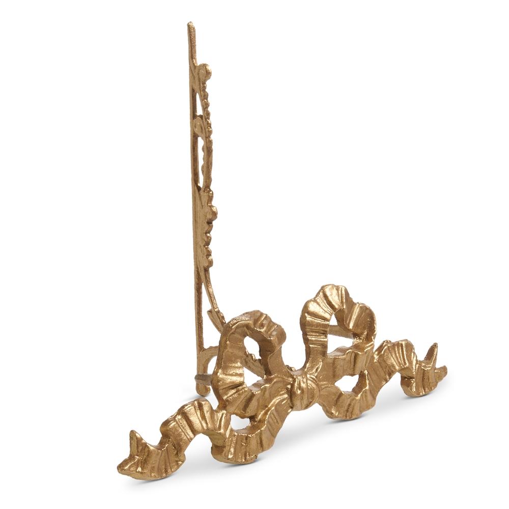 RAZ Imports 10" Gold Bow Easel