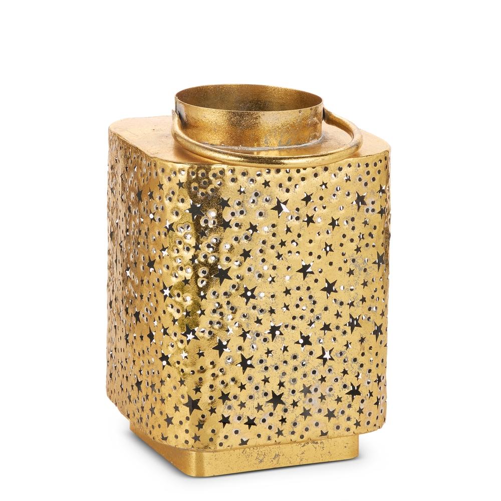 RAZ Imports 10" Gold Star Lantern