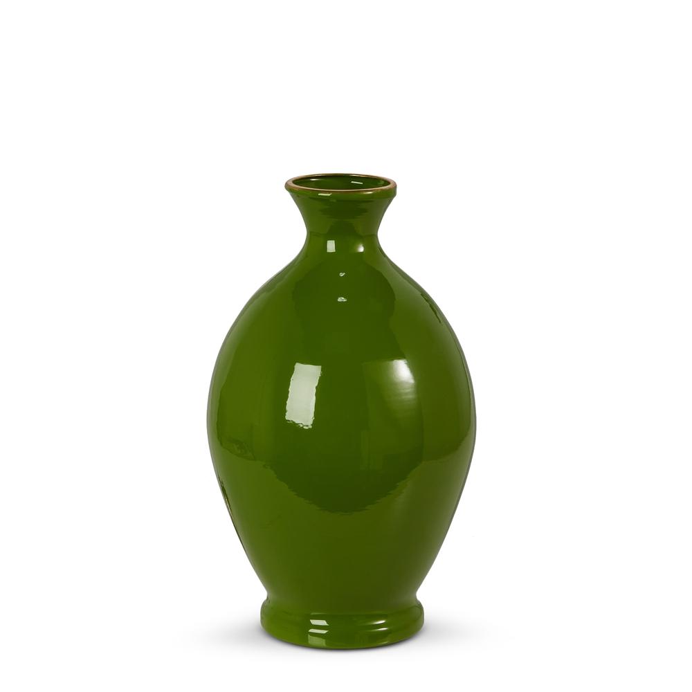 RAZ Imports 10" Green Vase