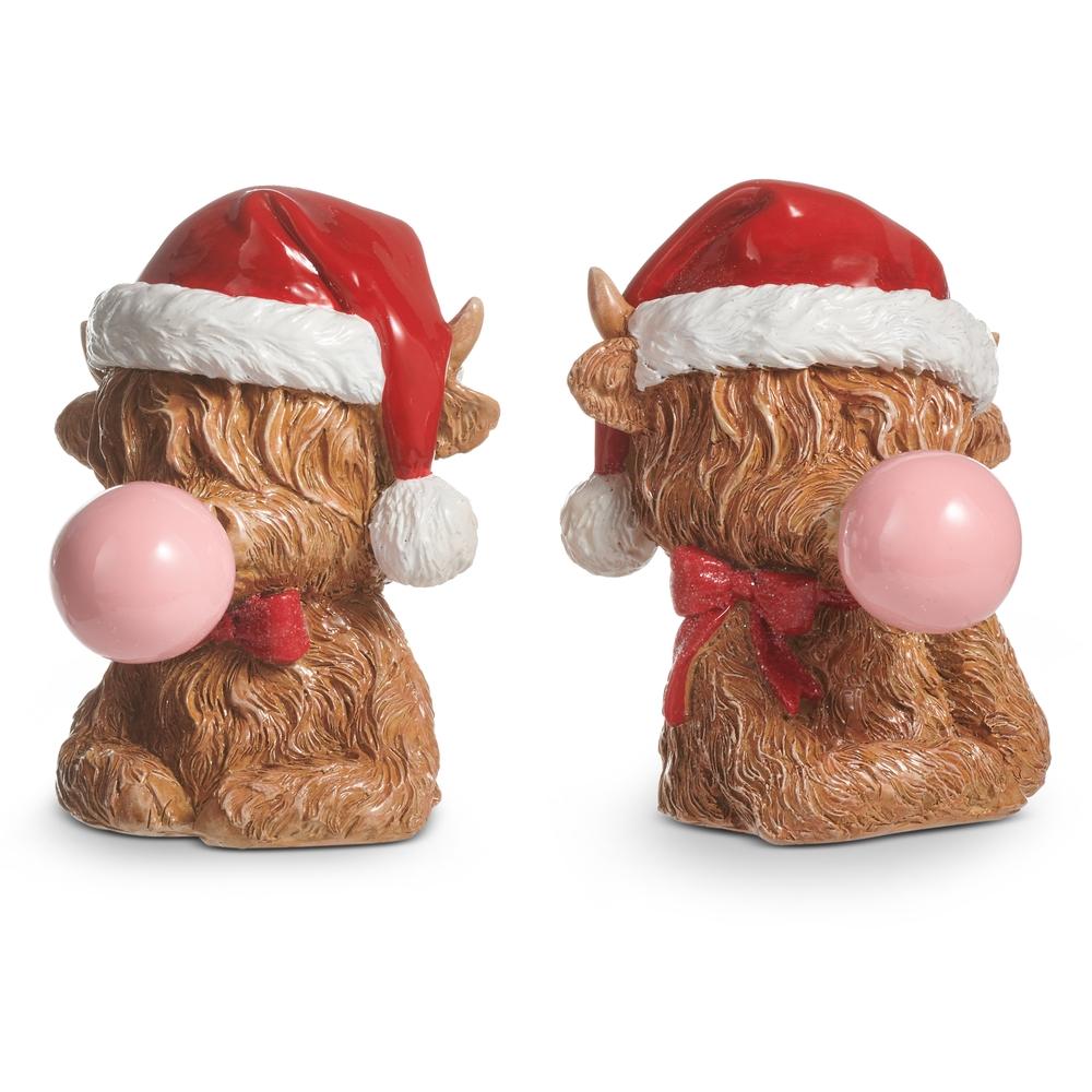 RAZ Imports 10" Highland Cow Blowing Bubble