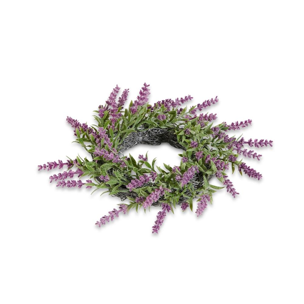RAZ Imports 10" Lavender Mini Wreath-Candle Ring
