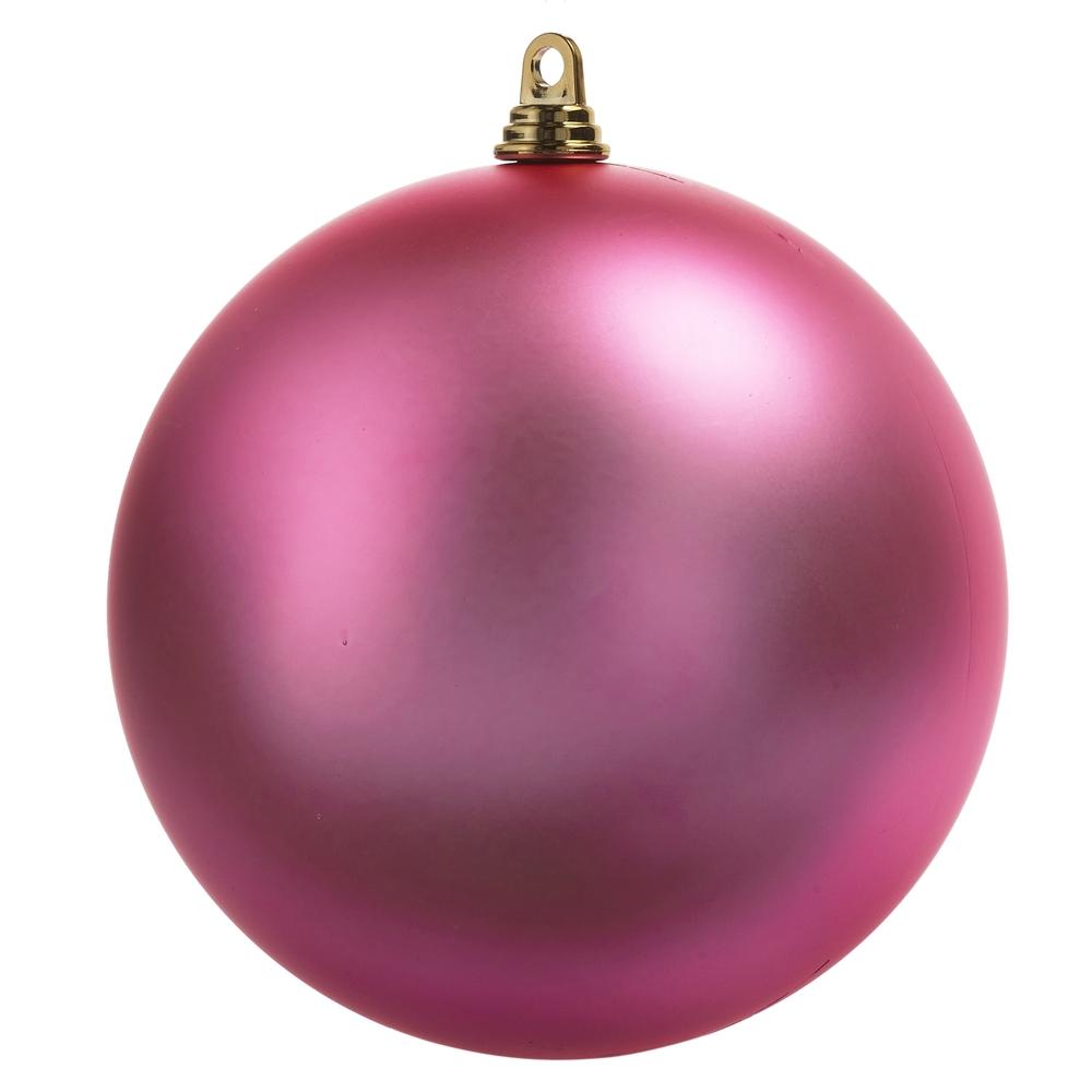 RAZ Imports 10" Matte Fuchsia Ball Ornament