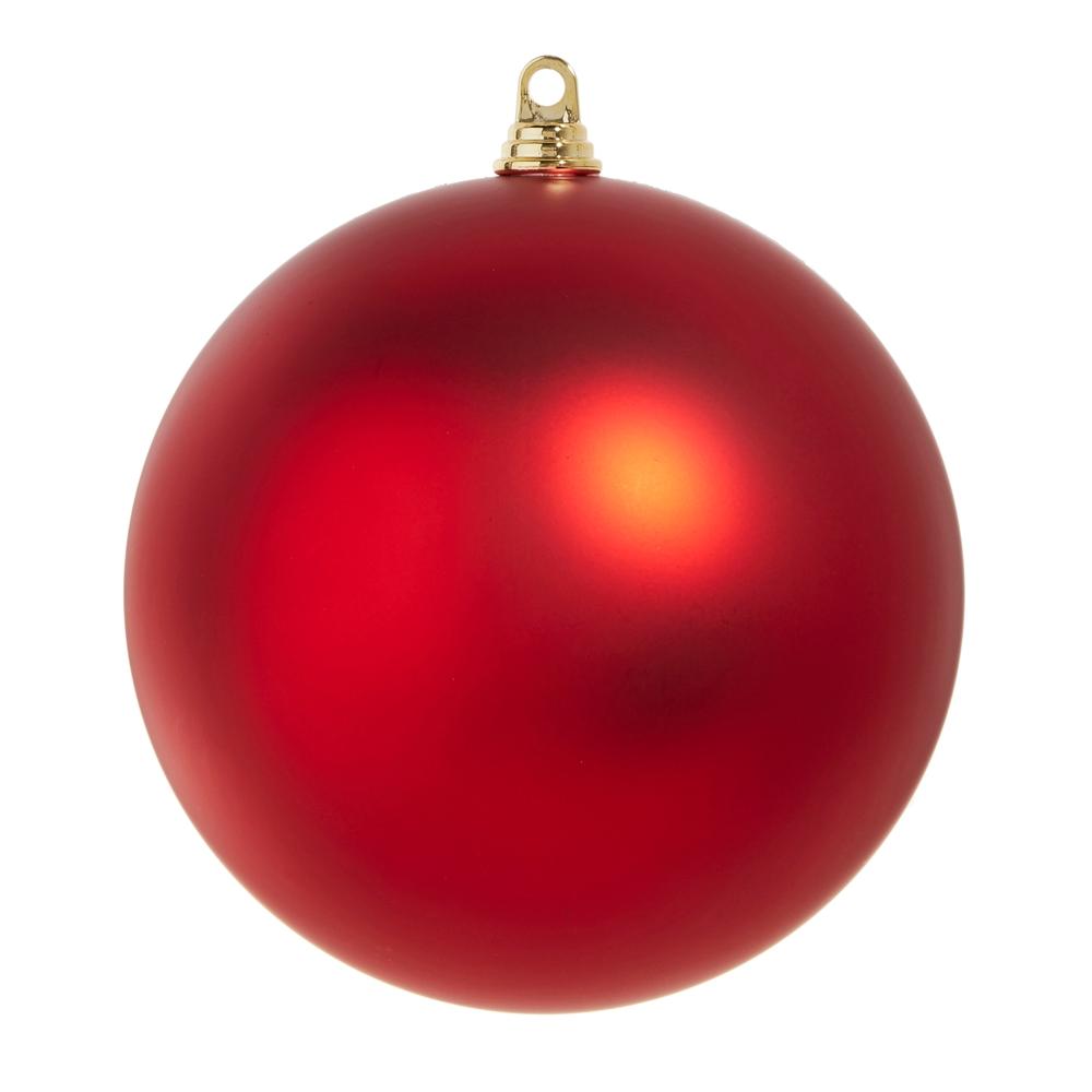 RAZ Imports 10" Matte Red Ball Ornament