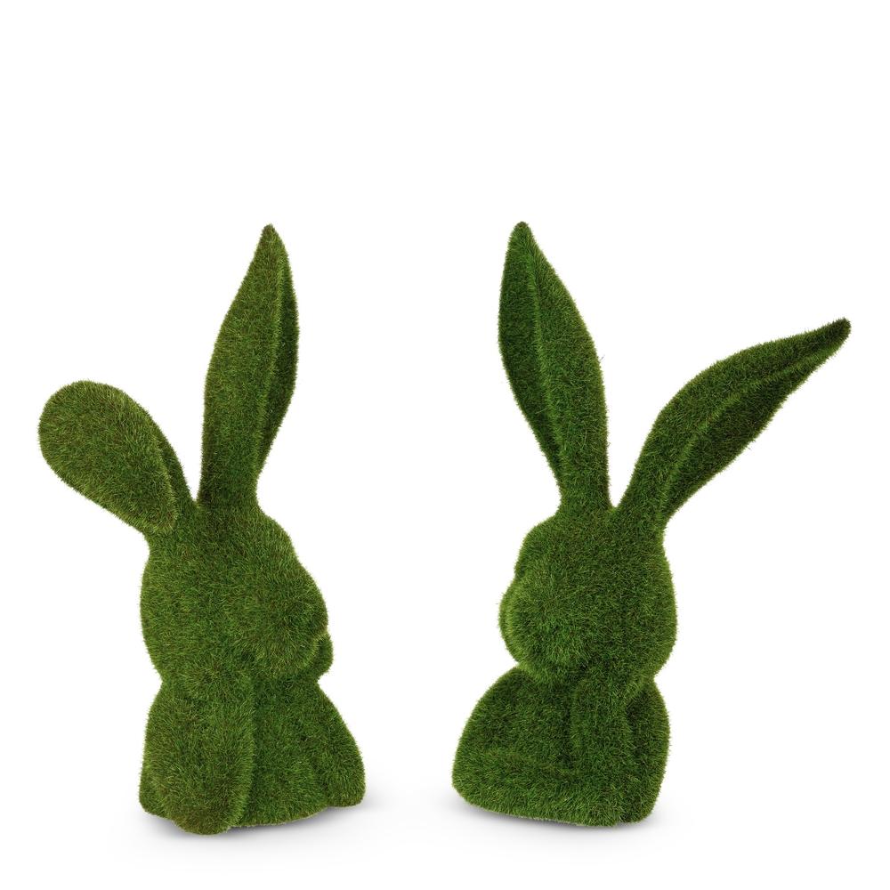 RAZ Imports 10" Moss Thinking Rabbit Bust
