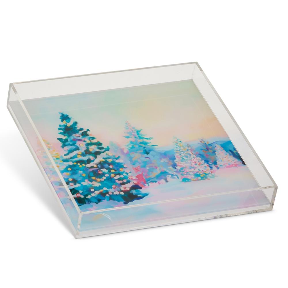 RAZ Imports 10" Pastel Forest Tray